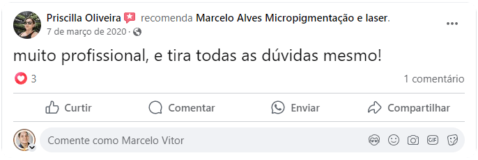 Depoimento de Priscilla Oliveira no Facebook