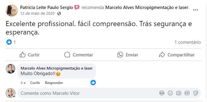 Depoimento de Patricia Leite no Facebook